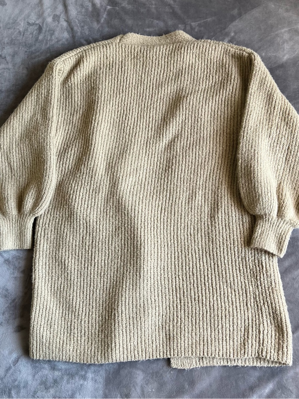 Nostalgia Tan Open-Front Ribbed Cardigan - Picture 10 of 10